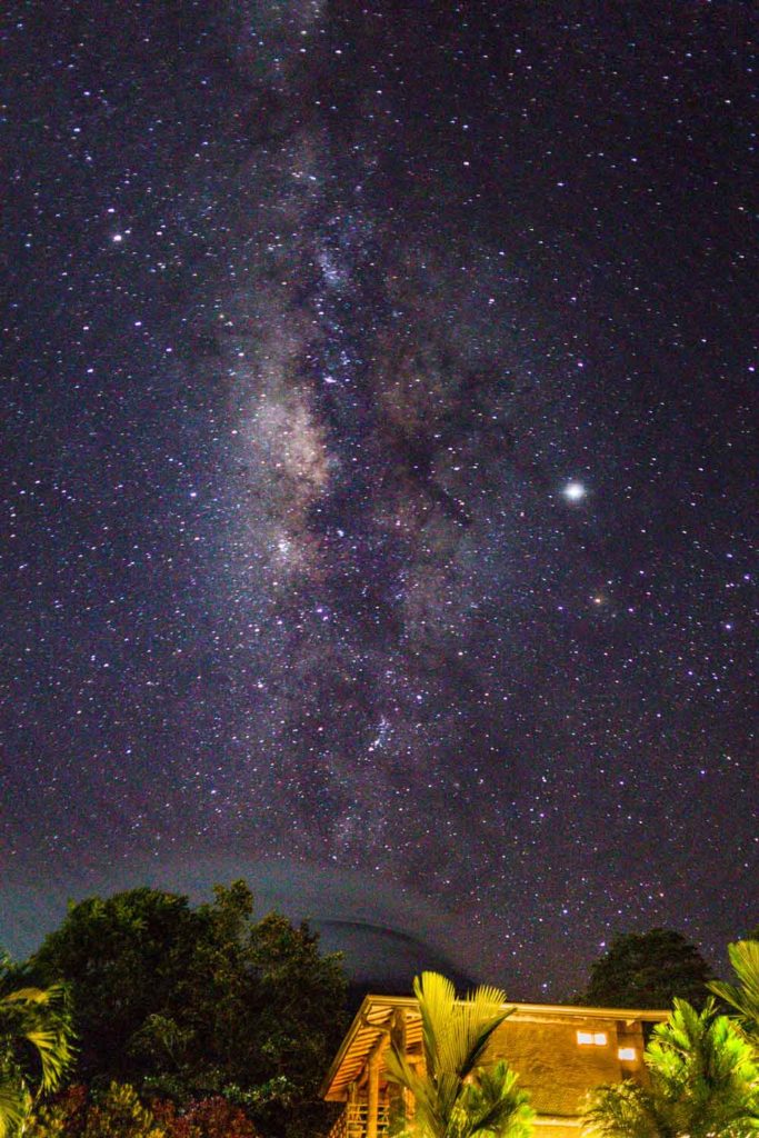 Milky Way at Los Lagos in Costa Rica