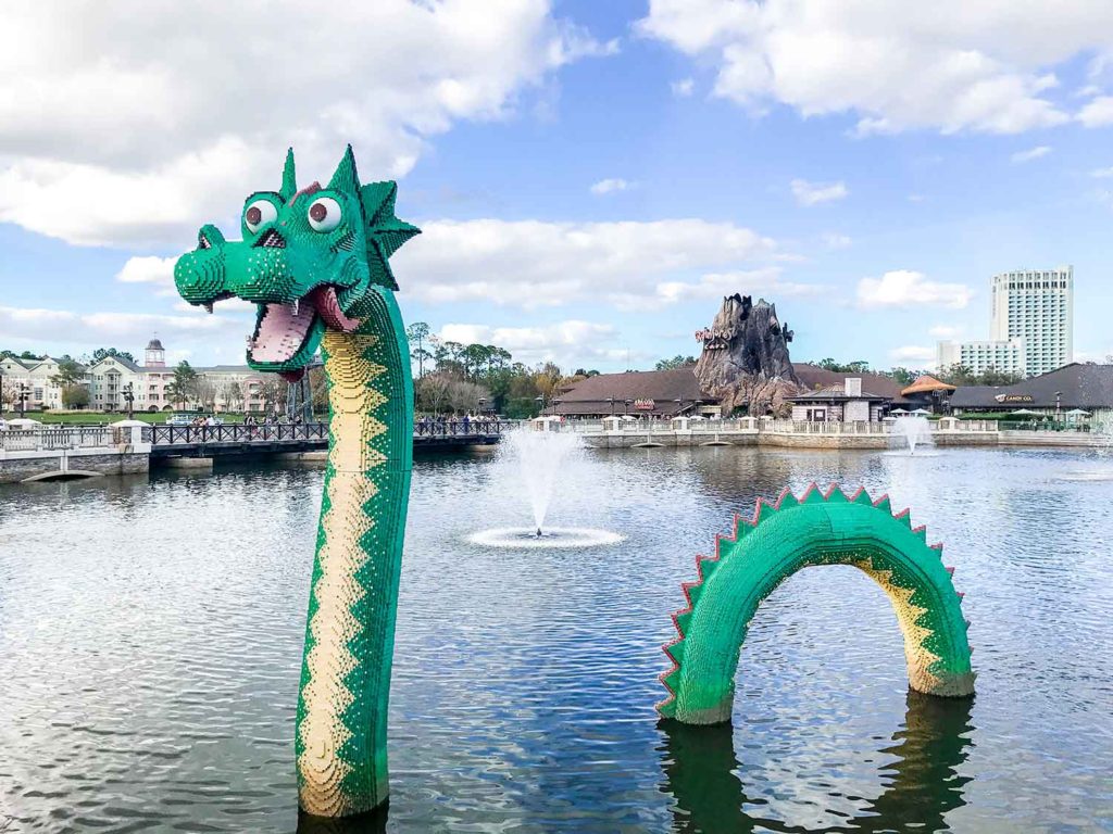 Disney Springs LEGO dragon
