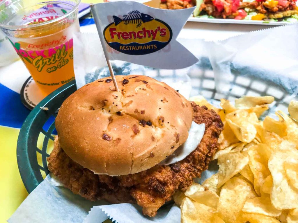 Grouper sandwich at Frenchy's Rockaway Grill