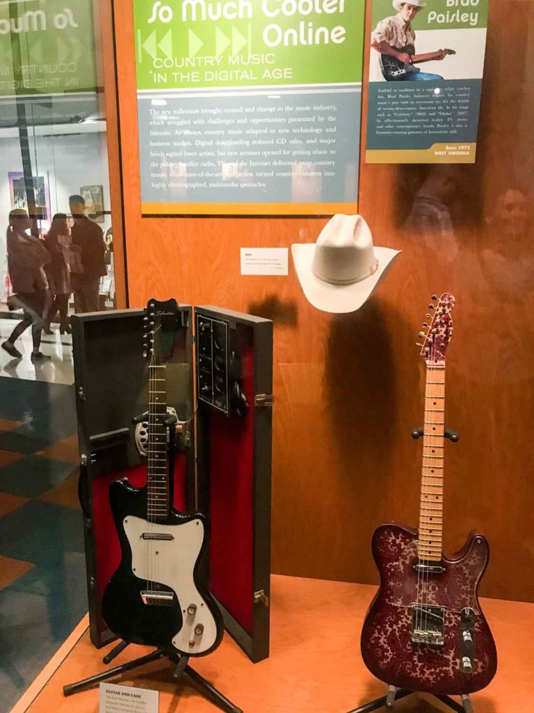 Brad Paisley exhibit at Country Music Hall of Fame and Museum