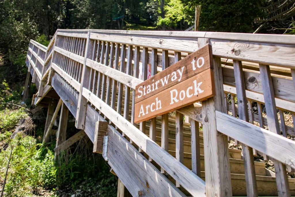 Stairs to Arch Rock