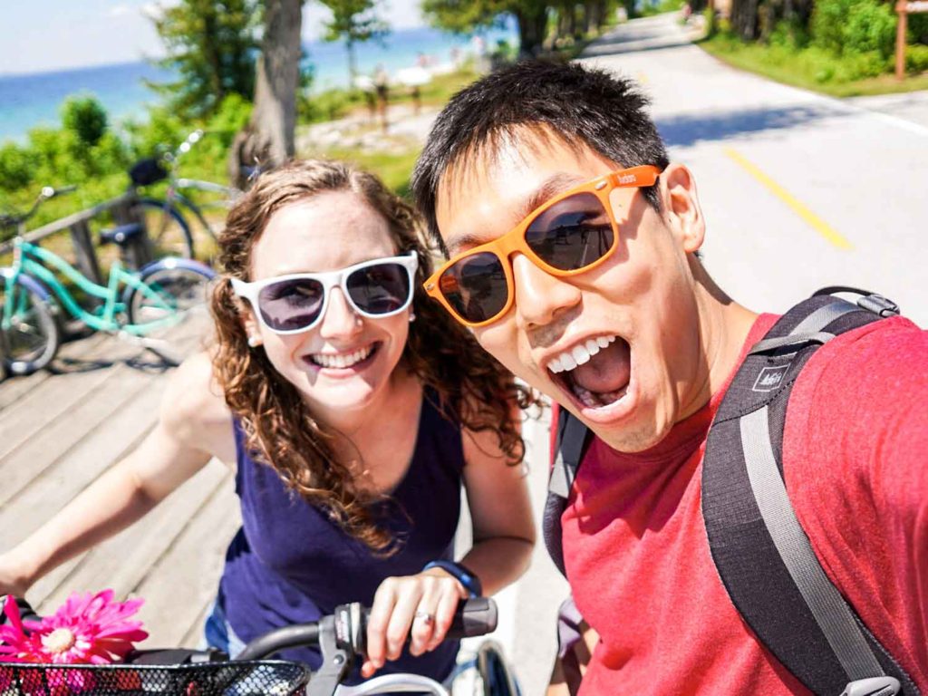 Biking on Mackinac Island