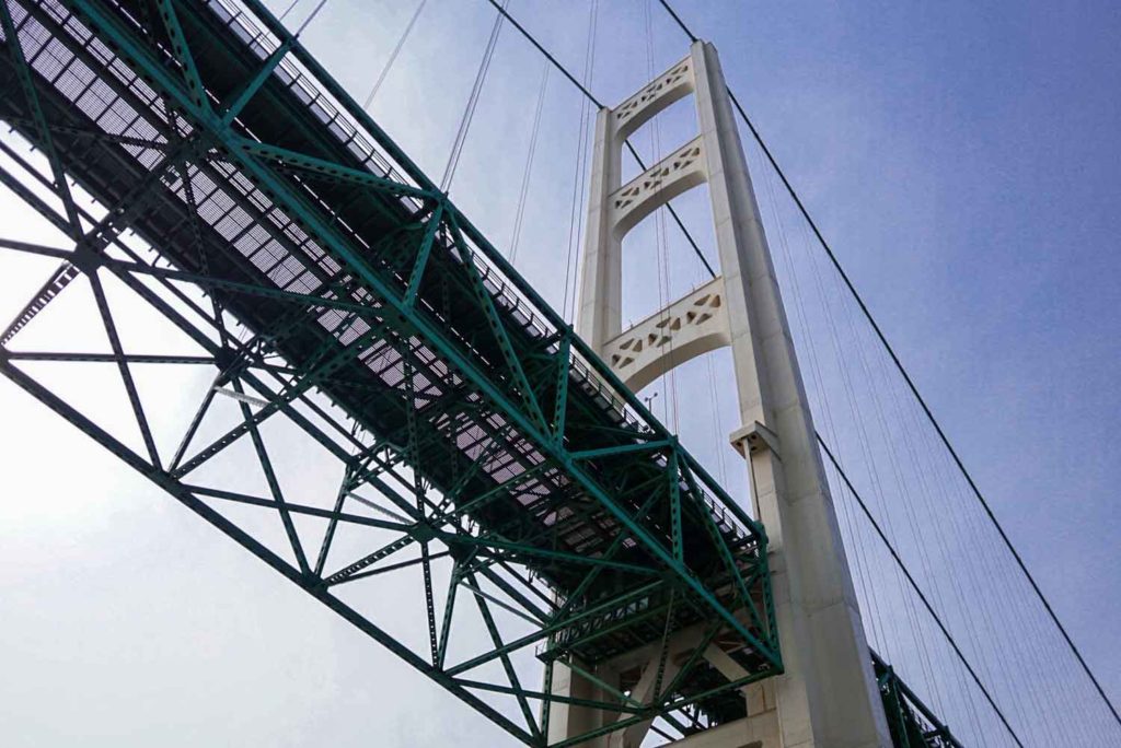 Under the Mackinac Bridge