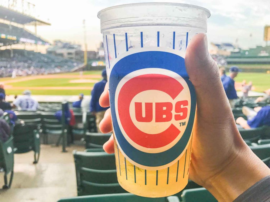 Beer at a Cubs game