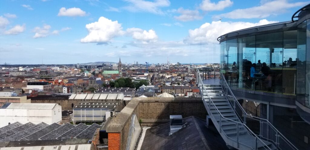 City views from the Guinness Storehouse