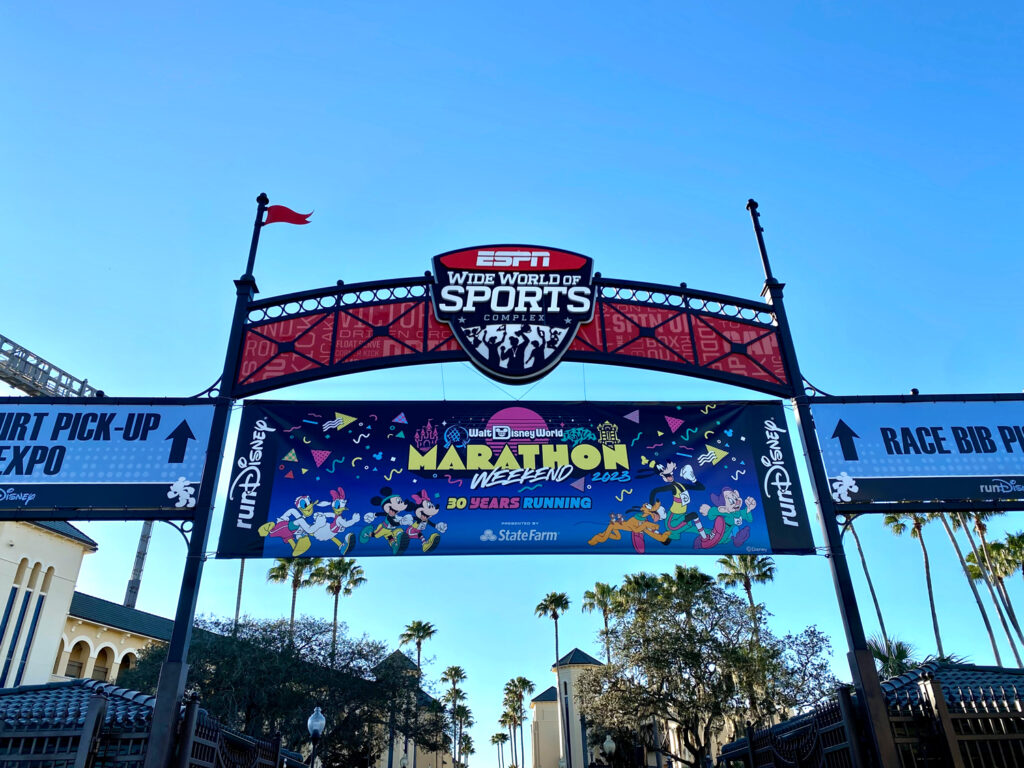 Sign at Disney Marathon expo