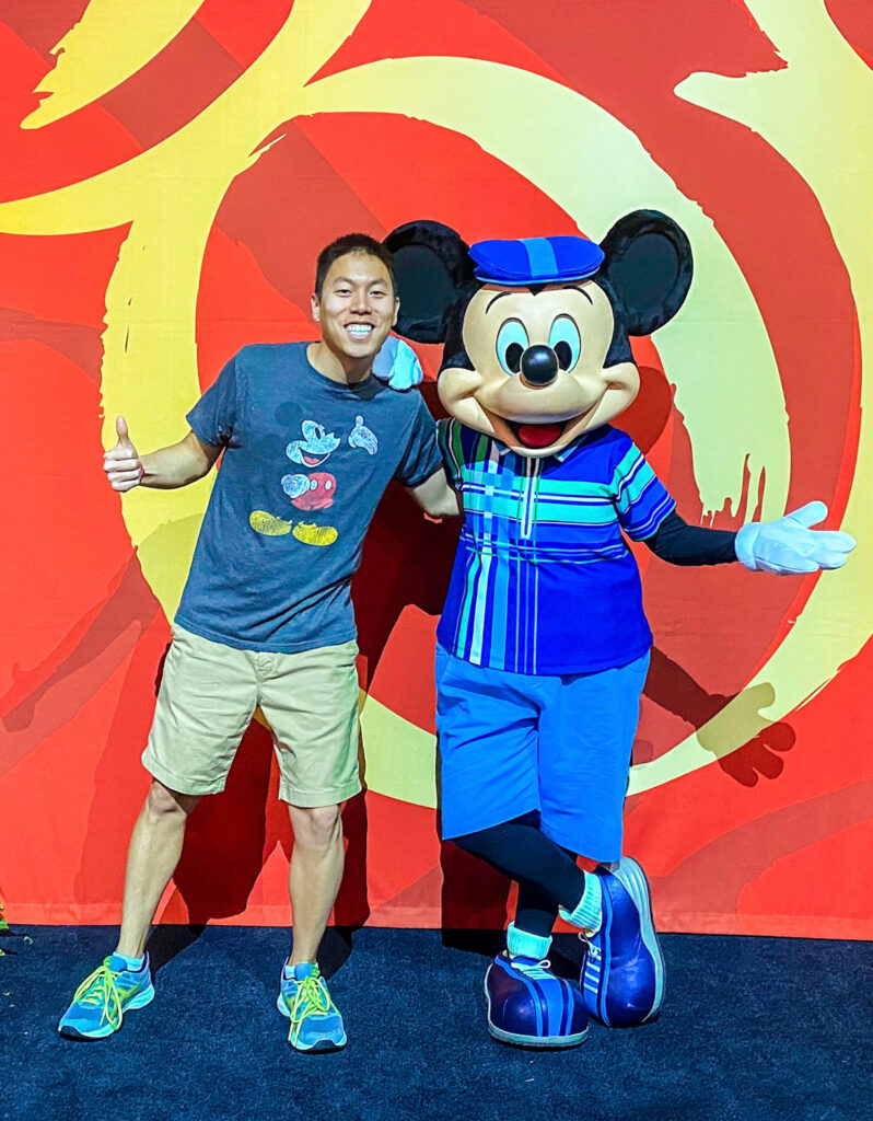 Mickey at the Disney Marathon expo